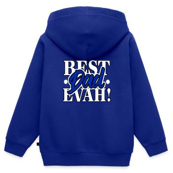 Männertag - Kinder Premium Organic Zip Hoodie - Royalblau - Hinten - AI Model Kid Male (0cm)