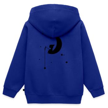 Stars - Kinder Premium Organic Zip Hoodie - Royalblau - Hinten - AI Model Kid Male (0cm)
