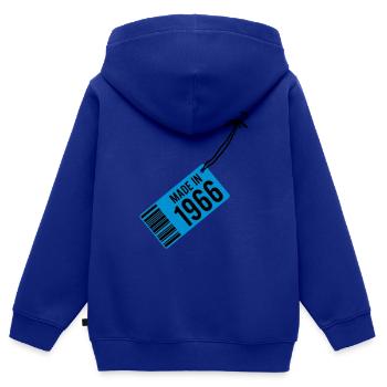 Geburtstag T-Shirt 1966 - Kinder Premium Organic Zip Hoodie - Royalblau - Hinten - AI Model Kid Male (0cm)