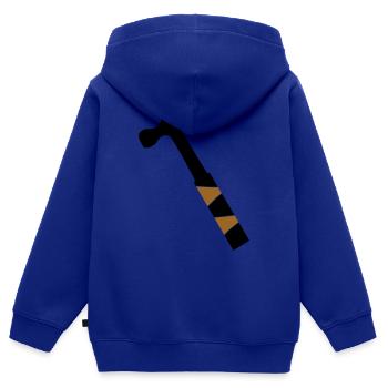 Marteau - Sweat Premium à capuche zippé enfant bio - bleu roi - Dos - AI Model Kid Male (0cm)