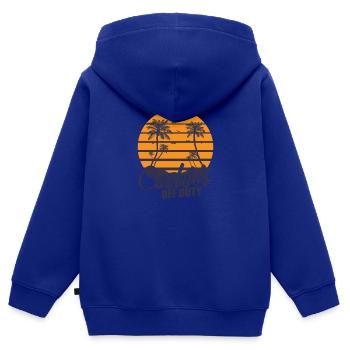 Cashier off Duty Verkäufer Supermarkt - Kinder Premium Organic Zip Hoodie - Royalblau - Hinten - AI Model Kid Male (0cm)