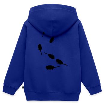 Pan Icon - Kids Premium Organic Zip-up Hoodie - royal blue - Back - AI Model Kid Male (0cm)