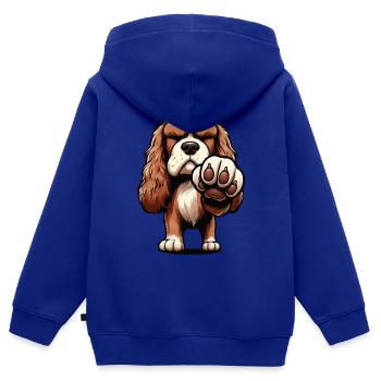 Cocker Spaniel Cockerhund Cocker Spaniel Besitzer - Kinder Premium Organic Zip Hoodie - Royalblau - Hinten - AI Model Kid Male (0cm)