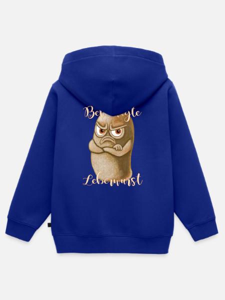 Beleidigte Leberwurst - Kinder Premium Organic Zip Hoodie - Royalblau