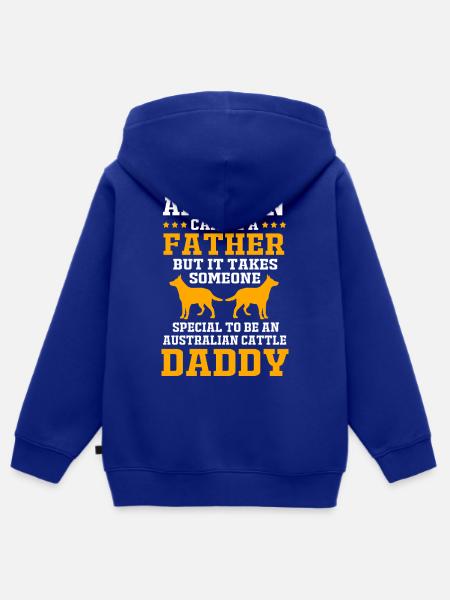 Australian Cattle Dog - Kinder Premium Organic Zip Hoodie - Royalblau