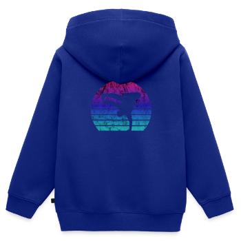 Breakdance Breakdancer Hip Hop Used Look Geschenk - Kinder Premium Organic Zip Hoodie - Royalblau - Hinten - AI Model Kid Male (0cm)