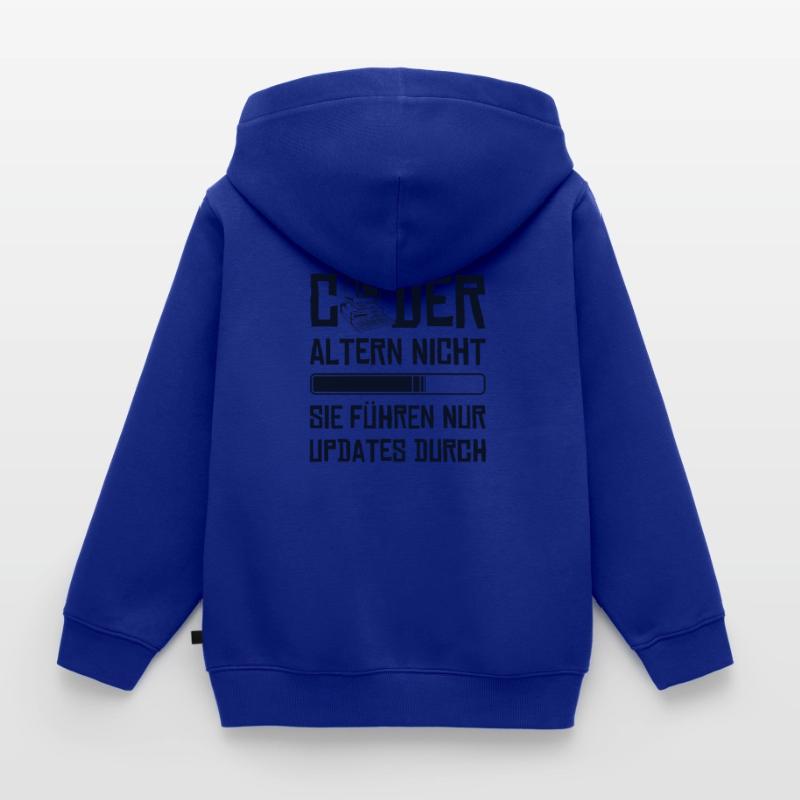 Coder Altern Nicht Developer Softwareingenieur Kinder Premium Organic Zip Hoodie