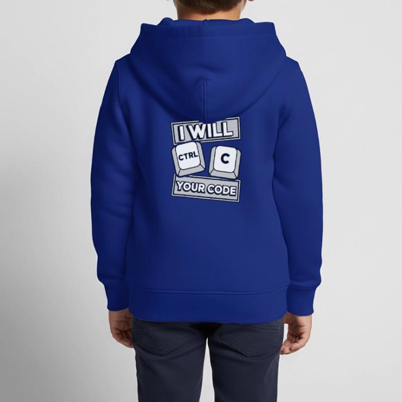 I Will Ctrl C Your Code Developer Coder Kinder Premium Organic Zip Hoodie