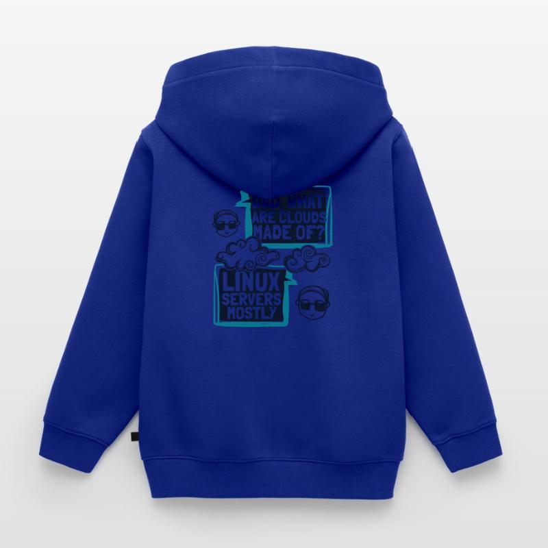 Papa quels sont les clouds faits de Developer Coder Sweat Premium à capuche zippé enfant bio