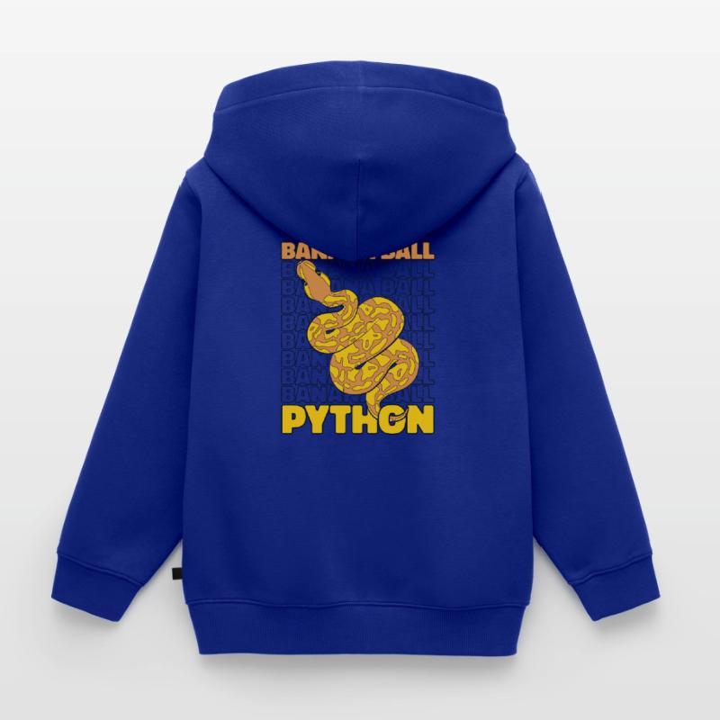 Boule de banane Python Serpent Python Boule de banane Sweat Premium à capuche zippé enfant bio