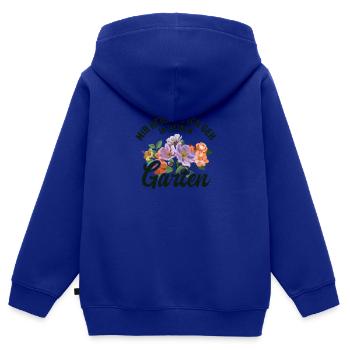 Mir reichts ich geh in meinen Garten Gartenbau - Kinder Premium Organic Zip Hoodie - Royalblau - Hinten - AI Model Kid Male (0cm)