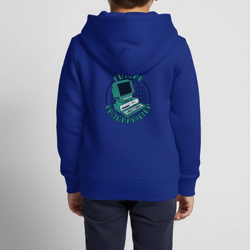 Future Programmer Software Engineer Developer Kids Premium Organic Zip-up Hoodie