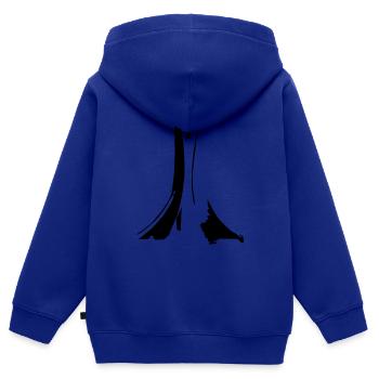 makam echahid Alger - Sweat Premium à capuche zippé enfant bio - bleu roi - Dos - AI Model Kid Male (0cm)