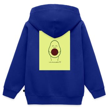 Avocado - Kinder Premium Organic Zip Hoodie - Royalblau - Hinten - AI Model Kid Male (0cm)