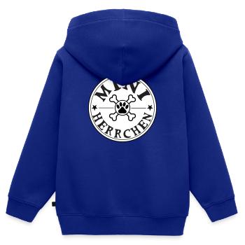 Baby Kind und Hund Haustier Schwangerschaft Kinder - Kinder Premium Organic Zip Hoodie - Royalblau - Hinten - AI Model Kid Male (0cm)