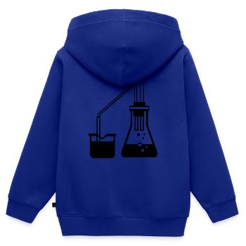 Chemie Experiment Geschenkidee Substanz mischen - Kinder Premium Organic Zip Hoodie - Royalblau - Hinten - AI Model Kid Male (0cm)