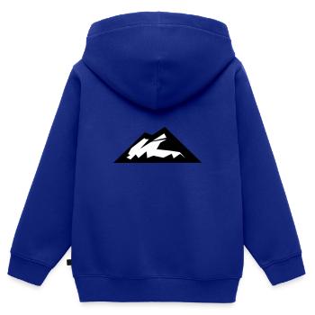 Berge Berg Gebirge 11 - Kinder Premium Organic Zip Hoodie - Royalblau - Hinten - AI Model Kid Male (0cm)