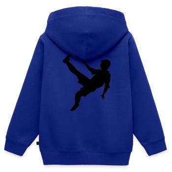 Fallrueckzieher - Kinder Premium Organic Zip Hoodie - Royalblau - Hinten - AI Model Kid Male (0cm)