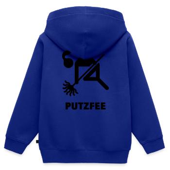 Putzfee / Putzfrau - Kinder Premium Organic Zip Hoodie - Royalblau - Hinten - AI Model Kid Male (0cm)