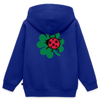Ladybug - Kids Premium Organic Zip-up Hoodie - royal blue - Back - AI Model Kid Male (0cm)