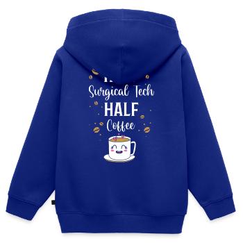 CTA Chirurg Chirurgie - Kinder Premium Organic Zip Hoodie - Royalblau - Hinten - AI Model Kid Male (0cm)