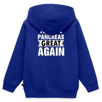 MEINE BAUCHSPEICHELDRÜSE WIEDER GROßARTIG MACHEN - Kinder Premium Organic Zip Hoodie - Royalblau - Hinten - AI Model Kid Male (0cm)