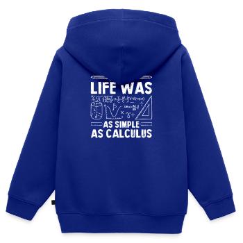 Mathelehrer Mathematische Formel Geometrie Lehrer - Kinder Premium Organic Zip Hoodie - Royalblau - Hinten - AI Model Kid Male (0cm)