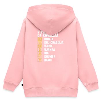 Kwanzaa Culture Roots Holiday Festival - Kids Premium Organic Zip-up Hoodie - rose - Back - AI Model Kid Female (0cm)