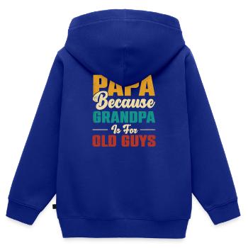 Bester Opa Der Welt - Kinder Premium Organic Zip Hoodie - Royalblau - Hinten - AI Model Kid Male (0cm)