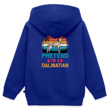 Dalmatiner Hunderasse Tierliebe Witzig Hundehalter - Kinder Premium Organic Zip Hoodie - Royalblau - Hinten - AI Model Kid Male (0cm)