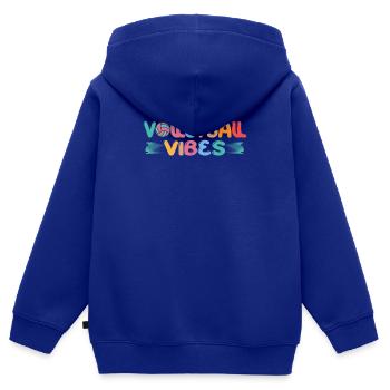 Volleyball Fußball Aufschlag Volleyballspieler - Kinder Premium Organic Zip Hoodie - Royalblau - Hinten - AI Model Kid Male (0cm)