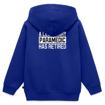 Paragliding Gleitschirmflieger Fallschirm Para - Kinder Premium Organic Zip Hoodie - Royalblau - Hinten - AI Model Kid Male (0cm)