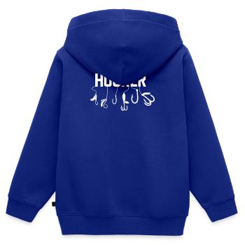 Therapie Angeln See Karpfen Angler Fischer Köder - Kinder Premium Organic Zip Hoodie - Royalblau - Hinten - AI Model Kid Male (0cm)