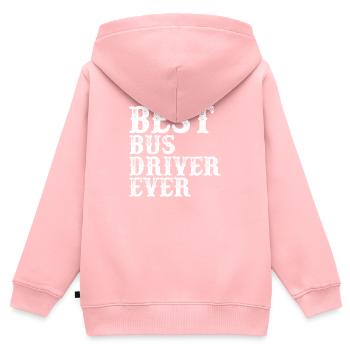Busfahrer Berufung Beruf Arbeit Geschenk - Kinder Premium Organic Zip Hoodie - Rosa - Hinten - AI Model Kid Female (0cm)