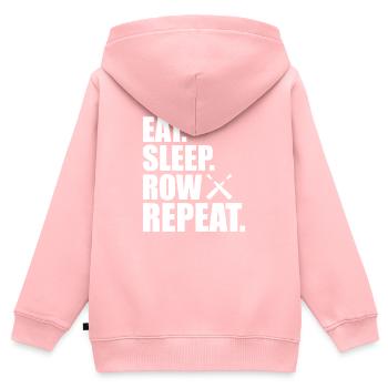 Rudern Trainer Geschenk Ruderer Ruderboot Paddel - Kinder Premium Organic Zip Hoodie - Rosa - Hinten - AI Model Kid Female (0cm)