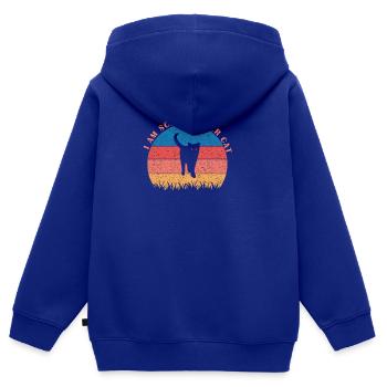 Schrodingers Katze box Lustige Wissenschaft Nerd - Kinder Premium Organic Zip Hoodie - Royalblau - Hinten - AI Model Kid Male (0cm)