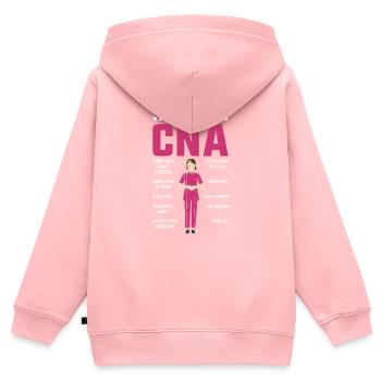 Arzthelferin Krankenpflegerin Arztpraxis Assistent - Kinder Premium Organic Zip Hoodie - Rosa - Hinten - AI Model Kid Female (0cm)