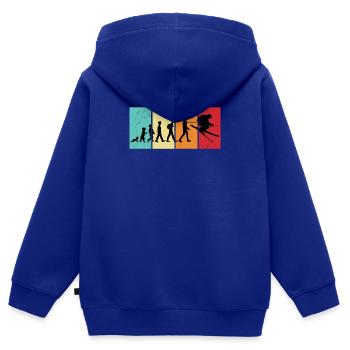 Skispringer Skispringen Wintersport Extremsport - Kinder Premium Organic Zip Hoodie - Royalblau - Hinten - AI Model Kid Male (0cm)