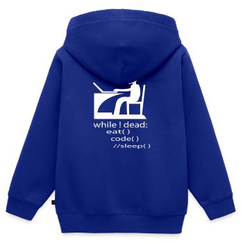 Softwareentwickler Programmierer Geschenk - Kinder Premium Organic Zip Hoodie - Royalblau - Hinten - AI Model Kid Male (0cm)