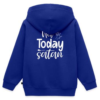 Sarcastic saying - Kids Premium Organic Zip-up Hoodie - royal blue - Back - AI Model Kid Male (0cm)