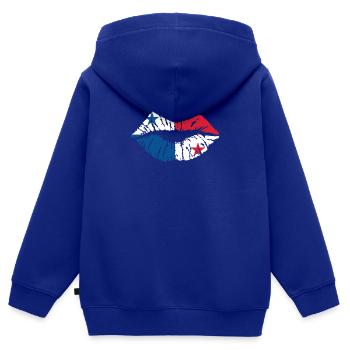 Panama herz Flagge Fahne Zentralamerika Kanal - Kinder Premium Organic Zip Hoodie - Royalblau - Hinten - AI Model Kid Male (0cm)