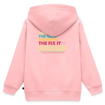 Father Tinkerer Do-it-yourselfer - Kids Premium Organic Zip-up Hoodie - rose - Back - AI Model Kid Female (0cm)