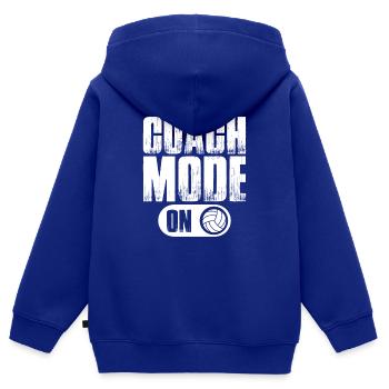 Volleyball Aufschlag Volleyballspieler Trainer - Kinder Premium Organic Zip Hoodie - Royalblau - Hinten - AI Model Kid Male (0cm)