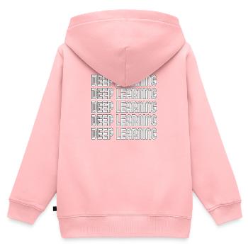 Apprentissage profond, Apprentissage automatique, IA, IA - Sweat Premium à capuche zippé enfant bio - rose - Dos - AI Model Kid Female (0cm)
