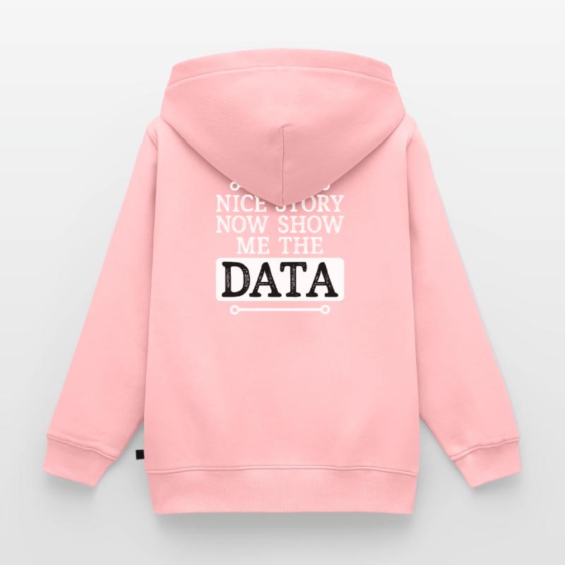 Deep Learning Machine Learning AI KI Datenanalyse Kinder Premium Organic Zip Hoodie