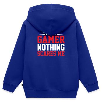 Gamer Zocker Zocken Videospielen - Kinder Premium Organic Zip Hoodie - Royalblau - Hinten - AI Model Kid Male (0cm)
