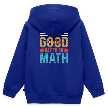 Mathelehrer Mathematische Formel Geometrie Lehrer - Kinder Premium Organic Zip Hoodie - Royalblau - Hinten - AI Model Kid Male (0cm)