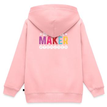 Lehrer bester Lehrer Geschenk - Kinder Premium Organic Zip Hoodie - Rosa - Hinten - AI Model Kid Female (0cm)
