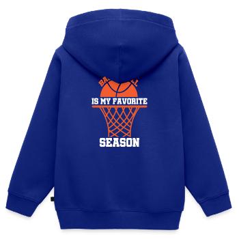 Basketballer Basketball Slamdunk BBall Korbleger - Kinder Premium Organic Zip Hoodie - Royalblau - Hinten - AI Model Kid Male (0cm)