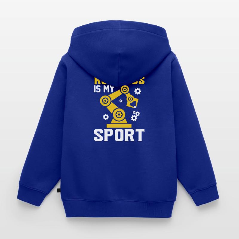 Robot Programmer Automation Technician Kids Premium Organic Zip-up Hoodie